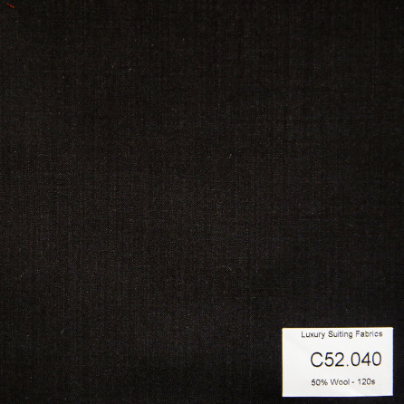 C52.040 Kevinlli V3 - Vải Suit 50% Wool - Nâu Trơn
